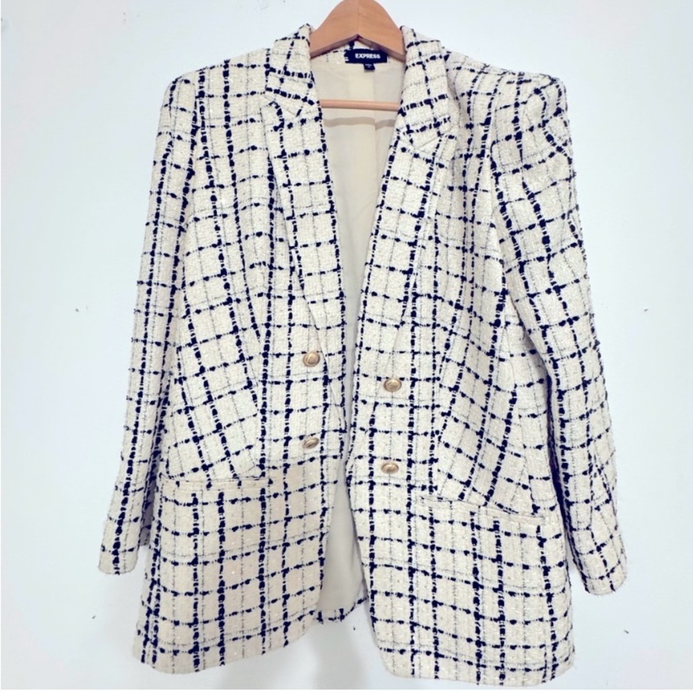 EXPRESS SPARKLE TWEED BLAZER